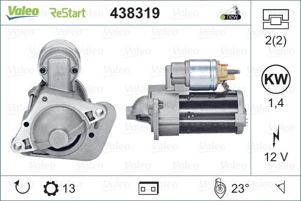 VALEO 438319 - Rozrusznik