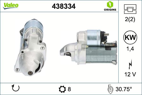 VALEO 438334 - ROZRUSZNIK MITSUBISHI OUTLANDER 2.0