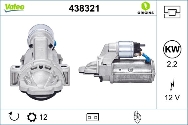 VALEO 438321 - Rozrusznik