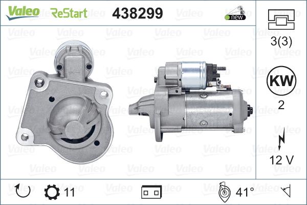VALEO 438299 — Rozrusznik
