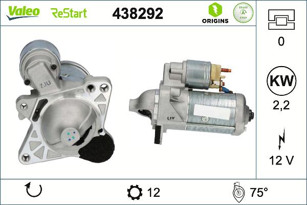 VALEO 438292 — Rozrusznik