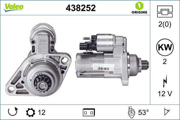 VALEO 438252 — Rozrusznik