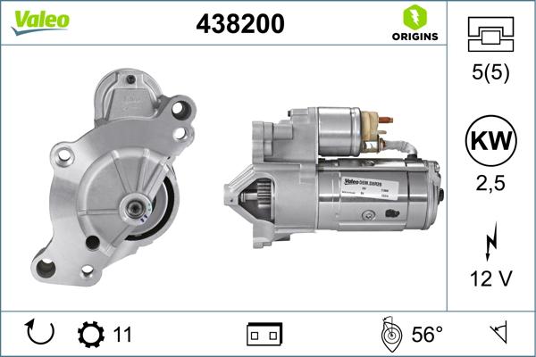 VALEO 438200 — Rozrusznik