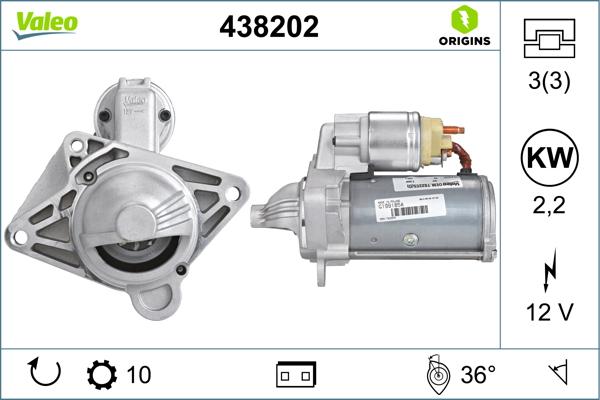 VALEO 438202 — Rozrusznik