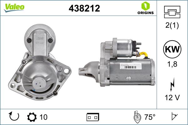 VALEO 438212 — Rozrusznik