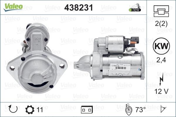 VALEO 438 231 — Rozrusznik
