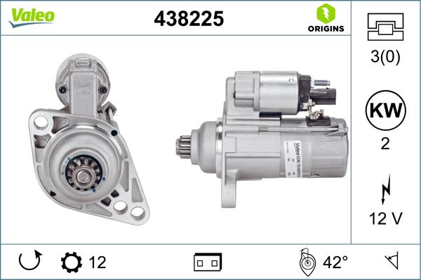 VALEO 438225 - ROZRUSZNIK AUDI A1 1.6TDI 10-