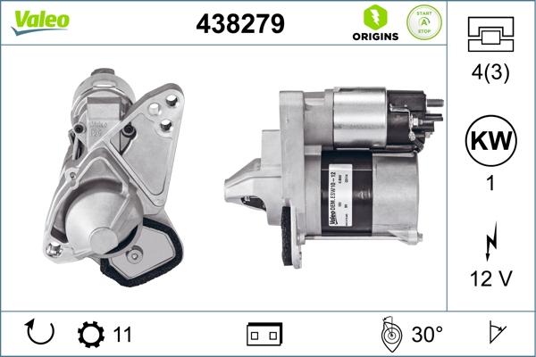 VALEO 438279 — Rozrusznik