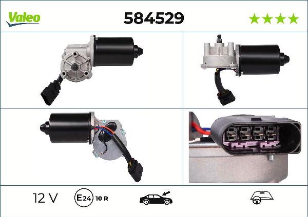 VALEO 584529 - Silnik wycieraczek