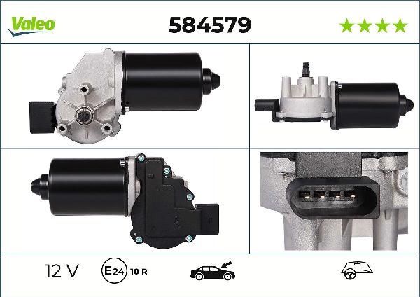 VALEO 584579 - Silnik wycieraczek