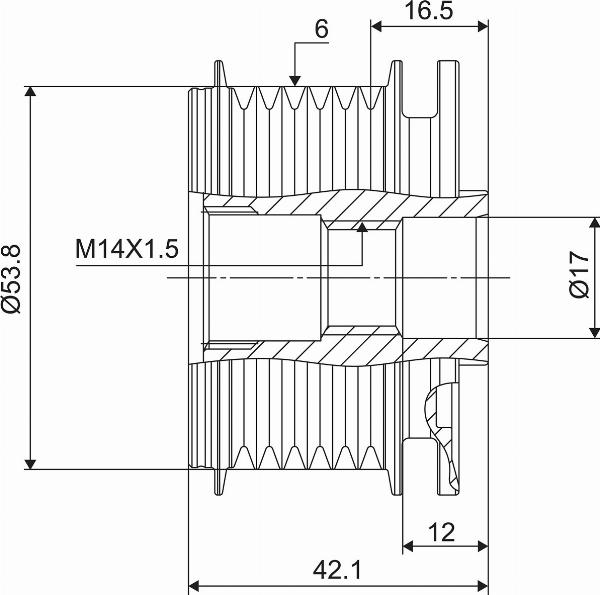 VALEO 588011 - Koło pasowe alternatora