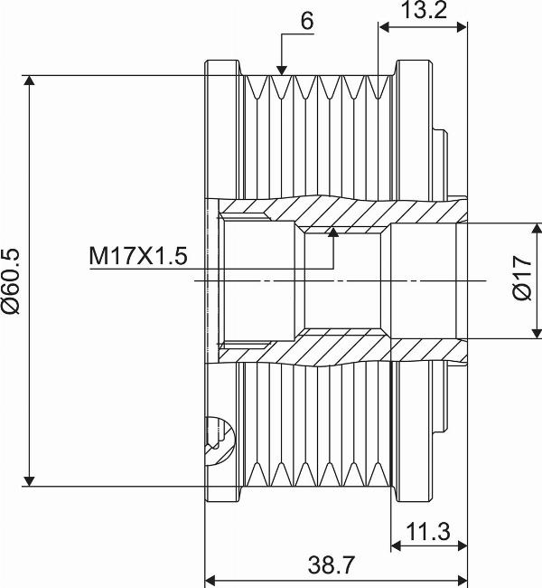 VALEO 588089 - Koło pasowe alternatora