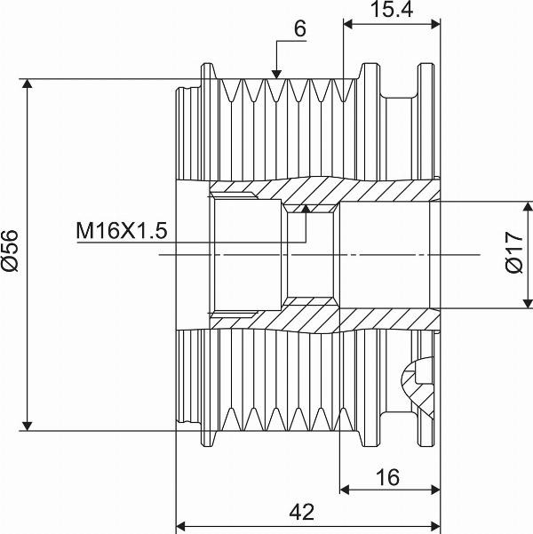 VALEO 588024 - Koło pasowe alternatora