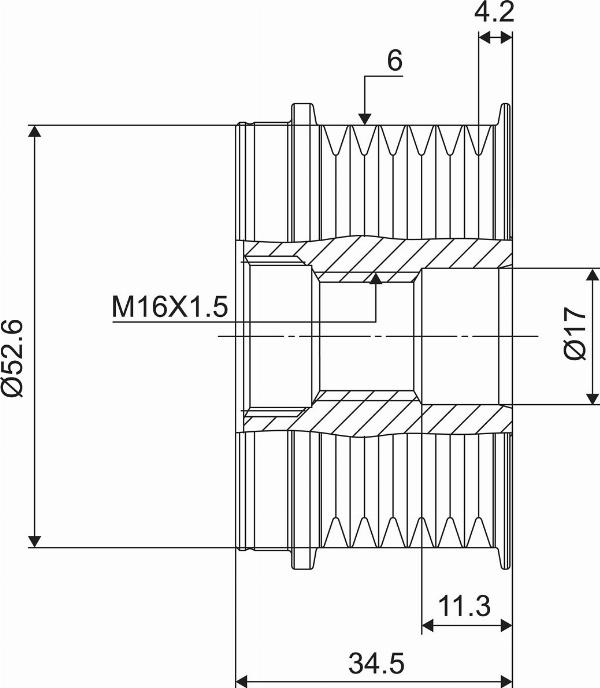 VALEO 588074 - Koło pasowe alternatora