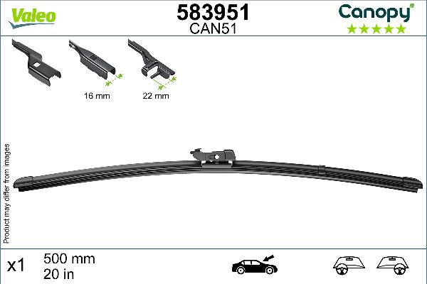 VALEO 583951 — Pióro wycieraczki