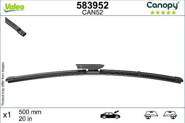 VALEO 583952 - PIÓRO WYCIERACZKI 500MM CANOPY