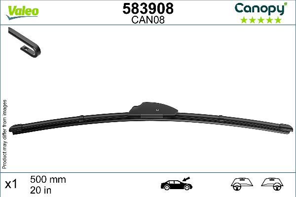VALEO 583908 - PIÓRO WYCIERACZKI 500MM CANOPY UPGRADE