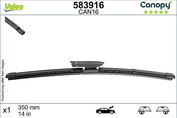 VALEO 583916 - Pióra wycieraczek