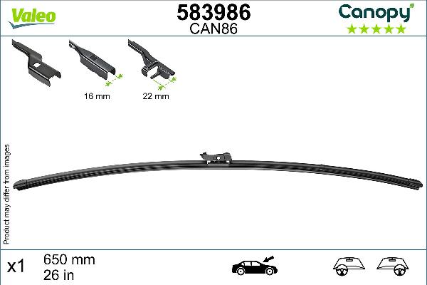 VALEO 583986 — Pióro wycieraczki