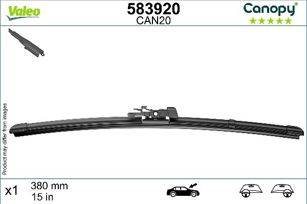 VALEO 583920 - Pióra wycieraczek