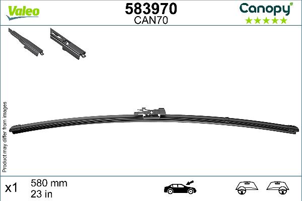 VALEO 583970 - Pióra wycieraczek