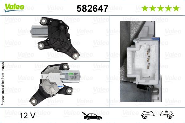 VALEO 582647 - Silnik wycieraczek