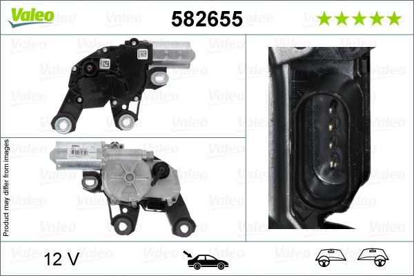 VALEO 582655 - SILN.WYCIERACZEK AUDI Q7 15-19-TYL-