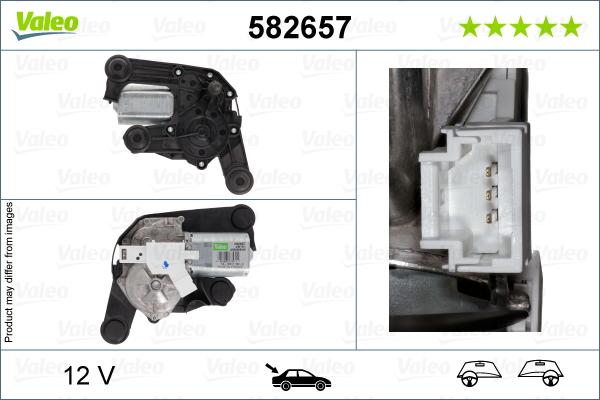 VALEO 582657 - Silnik wycieraczek