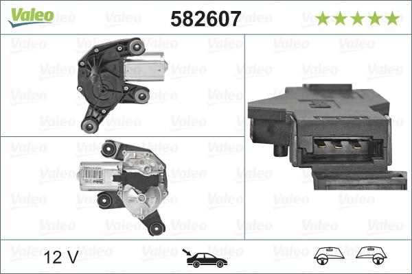 VALEO 582607 - Silnik wycieraczek