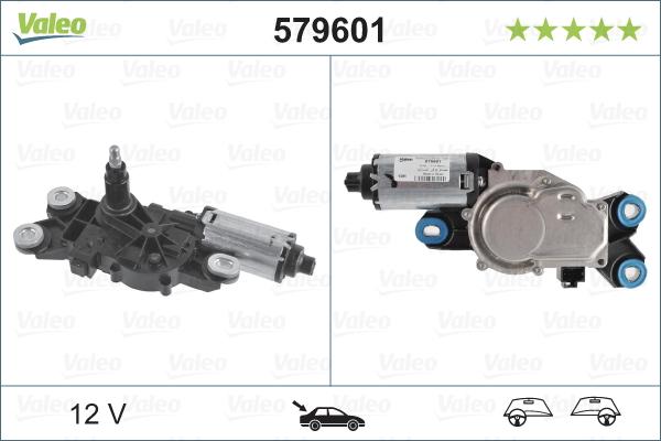 VALEO 579601 - SILNIK WYCIERACZEK VOLVO V70 III. XC60 I. XC70 II 04.07-02.17 TYŁ