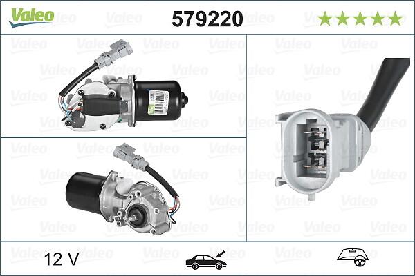 VALEO 579220 - SILNIK WYCIERACZEK RENAULT MASTER II 07.98-> PRZÓD