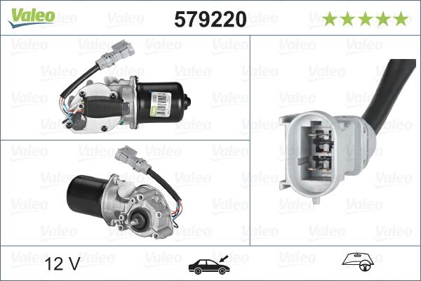 VALEO 579220 - SILNIK WYCIERACZEK RENAULT MASTER II 07.98-> PRZÓD