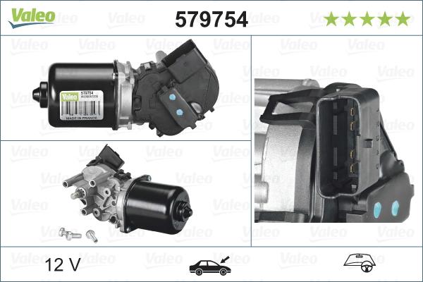 VALEO 579754 - Silnik wycieraczek