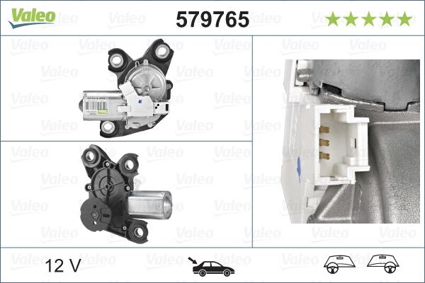 VALEO 579765 - Silnik wycieraczek