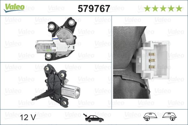 VALEO 579767 - Silnik wycieraczek