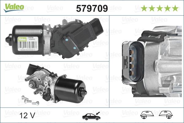 VALEO 579709 - SILNIK WYCIERACZEK AUDI A2 02.00-08.05 PRZÓD
