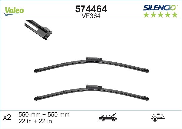 VALEO 574464 — Pióro wycieraczki