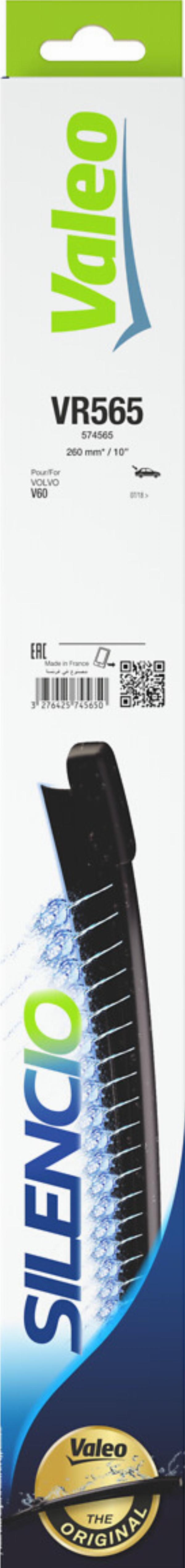 VALEO 574565 - PIÓRO WYCIERACZKI 260MM SILENCIO VOLVO V60 II 02.18- TYŁ