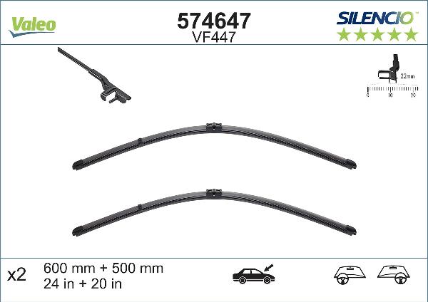 VALEO 574647 — Pióro wycieraczki