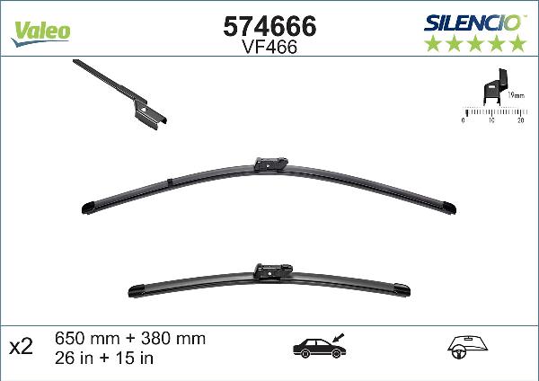 VALEO 574666 — Pióro wycieraczki