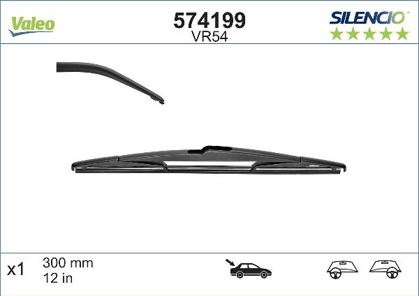 VALEO 574199 - PIÓRO WYCIERACZKI 300MM TYŁ