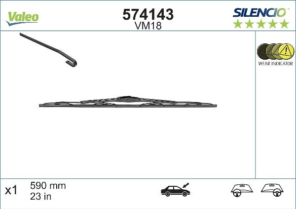 VALEO 574143 — Pióro wycieraczki