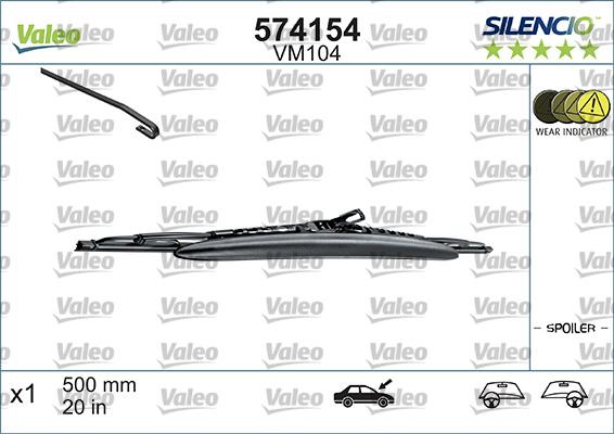 VALEO 574154 — Pióro wycieraczki
