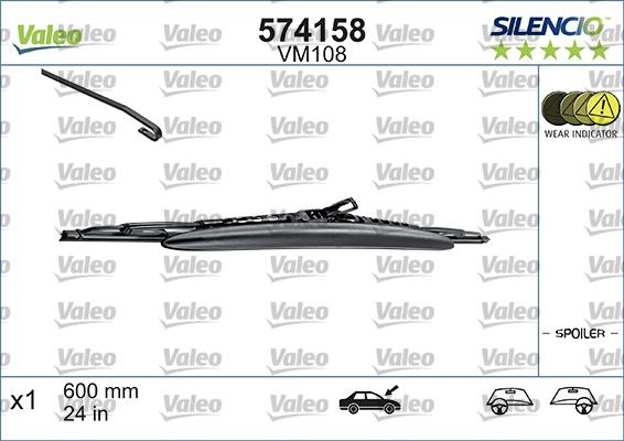 VALEO 574158 — Pióro wycieraczki