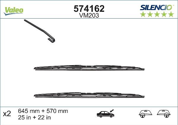 VALEO 574162 — Pióro wycieraczki