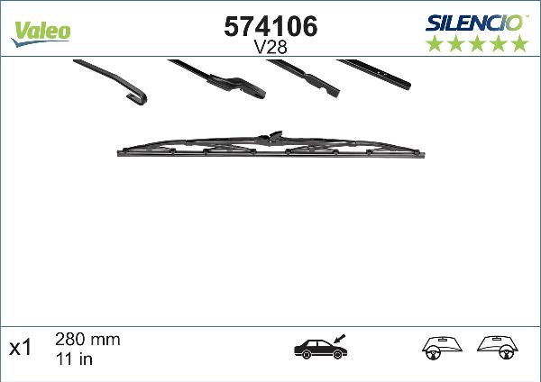 VALEO 574106 — Pióro wycieraczki