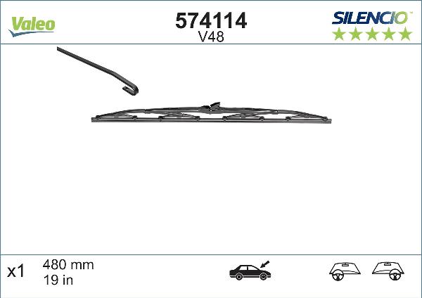 VALEO 574114 — Pióro wycieraczki