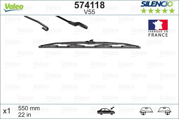 VALEO 574118 - PIÓRO WYCIERACZKI 550MM