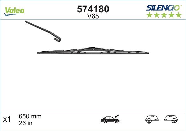 VALEO 574180 — Pióro wycieraczki