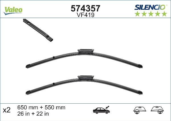 VALEO 574357 — Pióro wycieraczki
